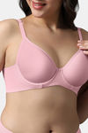 Amante Padded Wired Full Coverage Super Support Bra - Lilac Pink — thumbnail 4